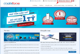 Ưu đãi 5% thanh toán, nạp tiền trực tuyến cùng MobiFone